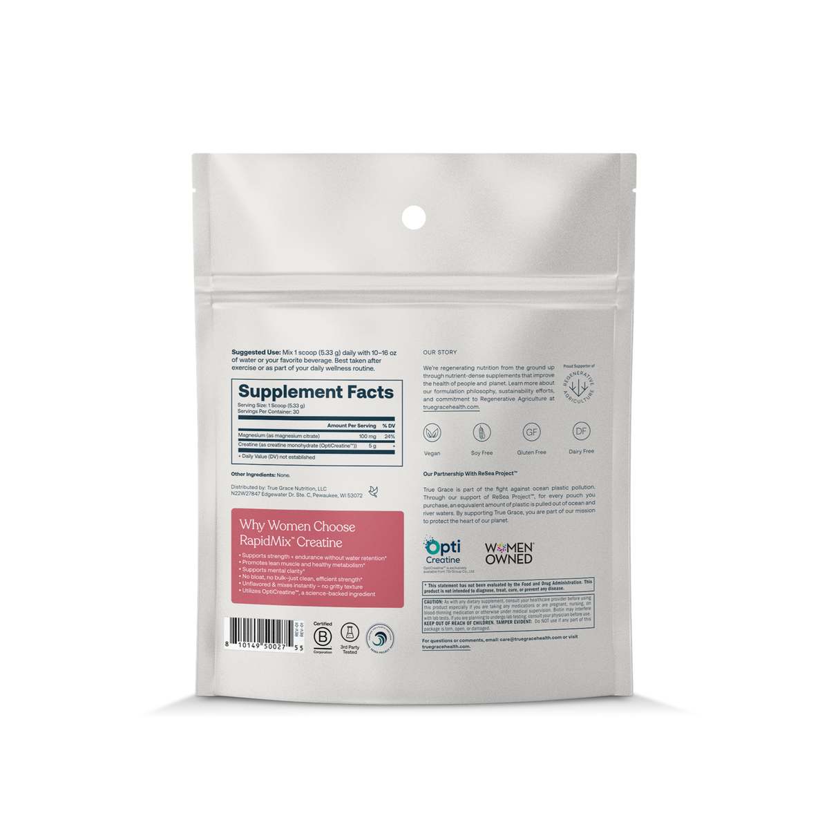 Home Essentials Fuel her RapidMix Creatine + Magnesium Supplement Powder for daily home and personal routines with general everyday essentials