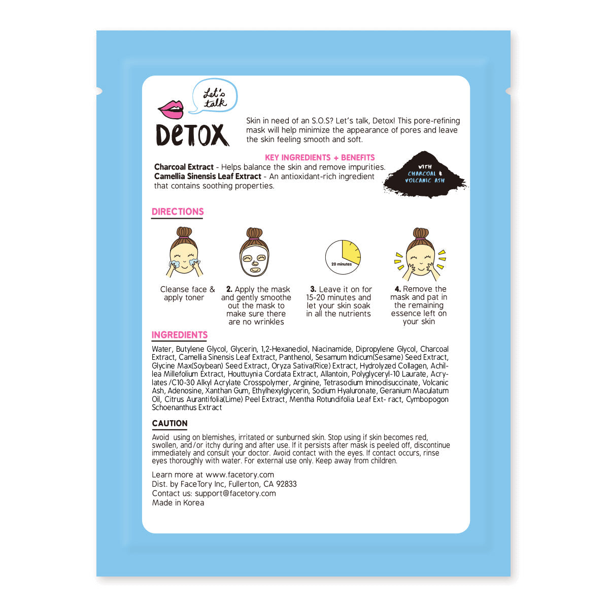 Home Essentials Let s Talk Detox PURIFYING Mask for daily home and personal routines with facial skin and sun care