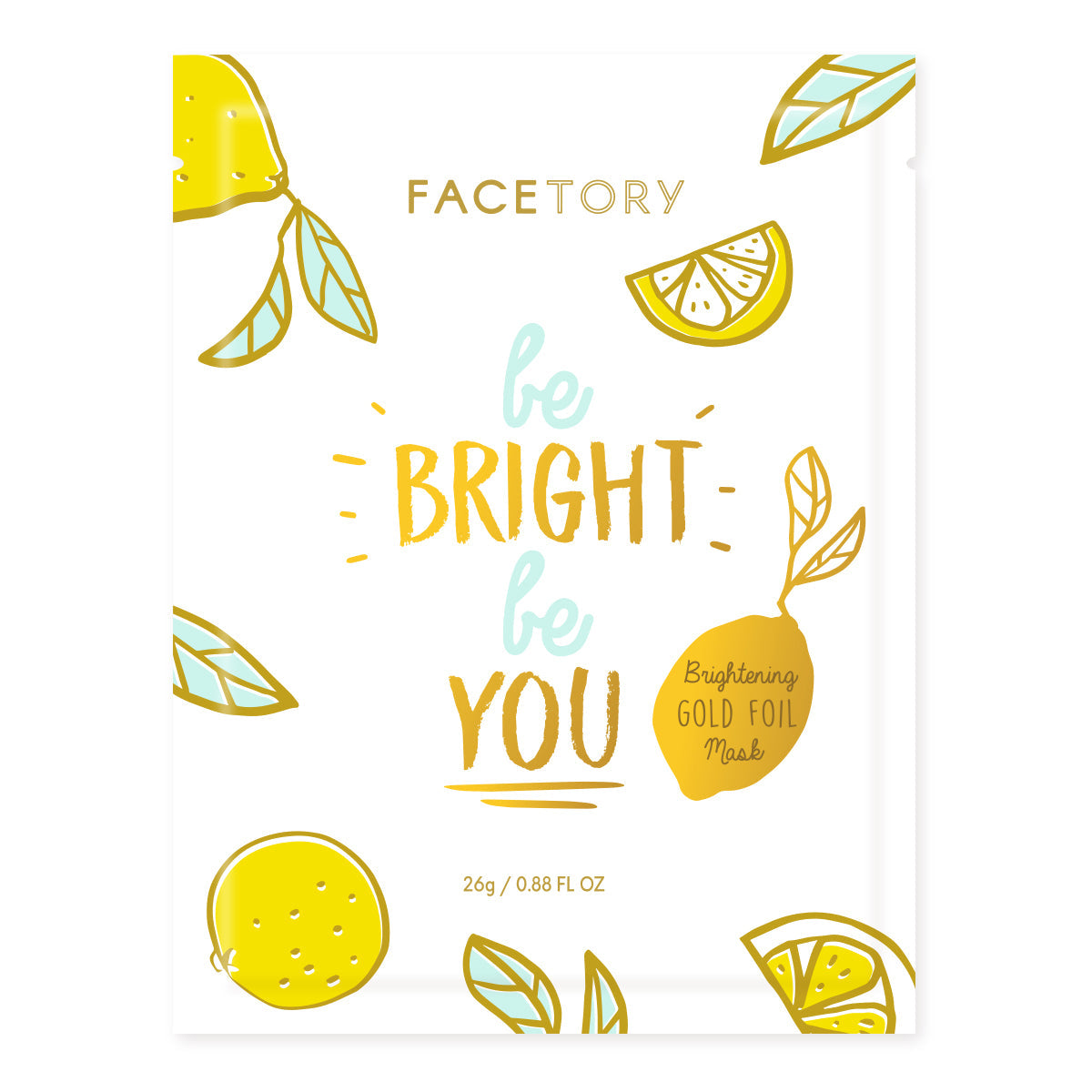 Everyday Home Be Bright Be You BRIGHTENING Sheet Mask for daily home and personal routines with facial skin and sun care