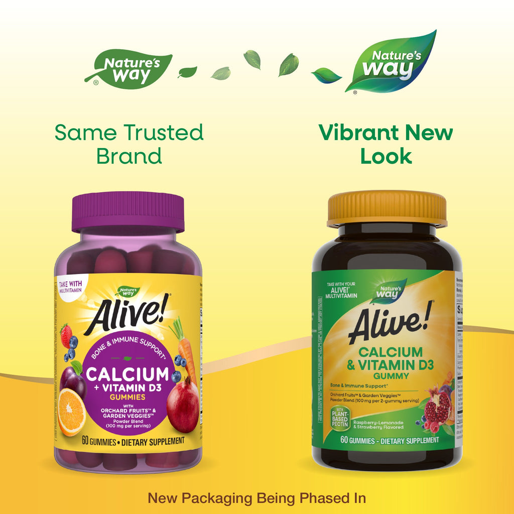 Everyday Home Alive Calcium + D3 Gummy - For Bone and Immune Support for daily home and personal routines with general everyday essentials