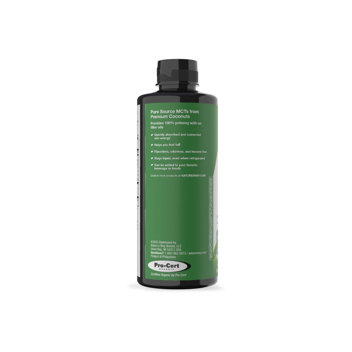 Daily Care fully Organic MCT Oil - For Brain and Body Fuel for daily home and personal routines with pantry foods and beverages