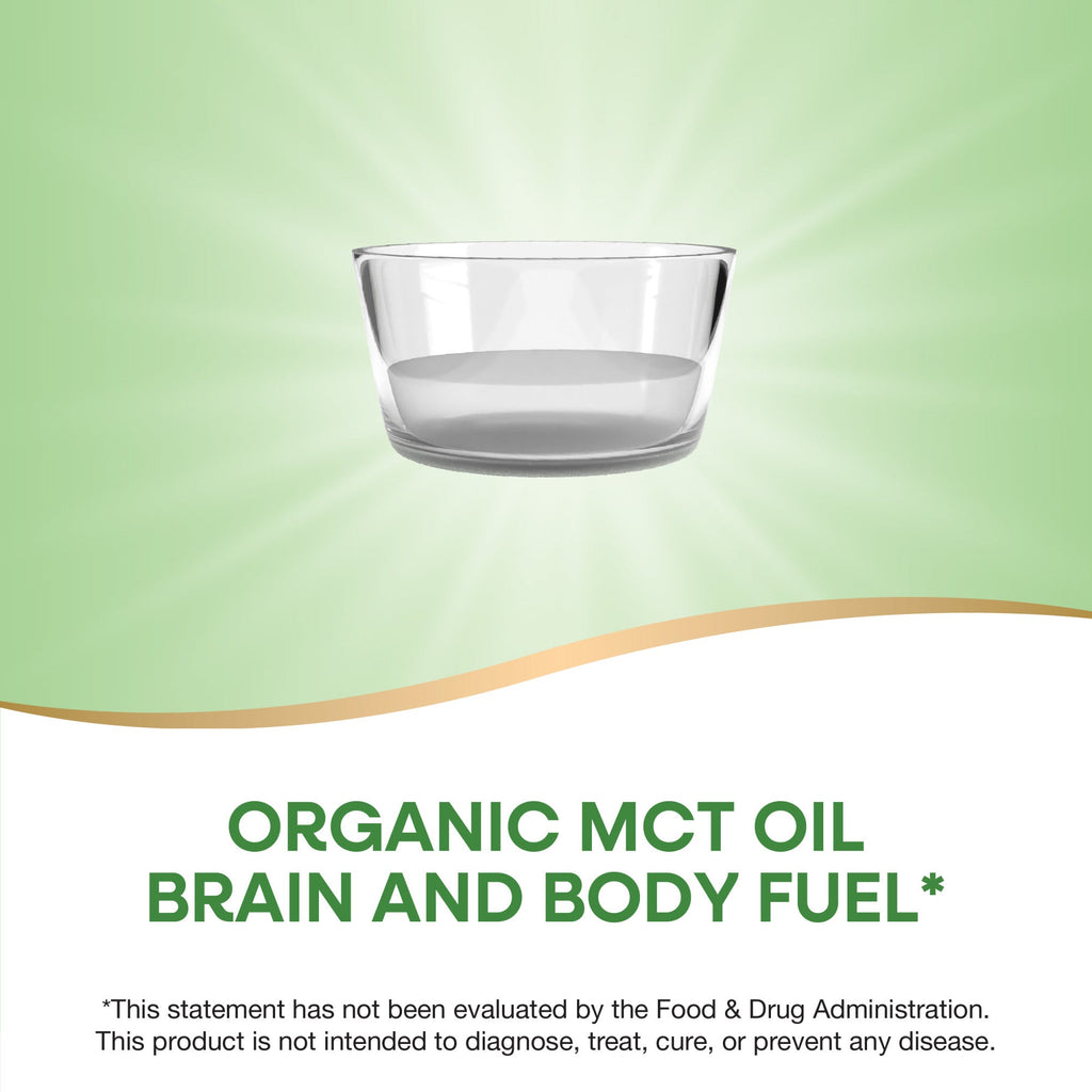 Daily Care fully Organic MCT Oil - For Brain and Body Fuel for daily home and personal routines with pantry foods and beverages