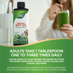 Daily Care fully Organic MCT Oil - For Brain and Body Fuel for daily home and personal routines with pantry foods and beverages
