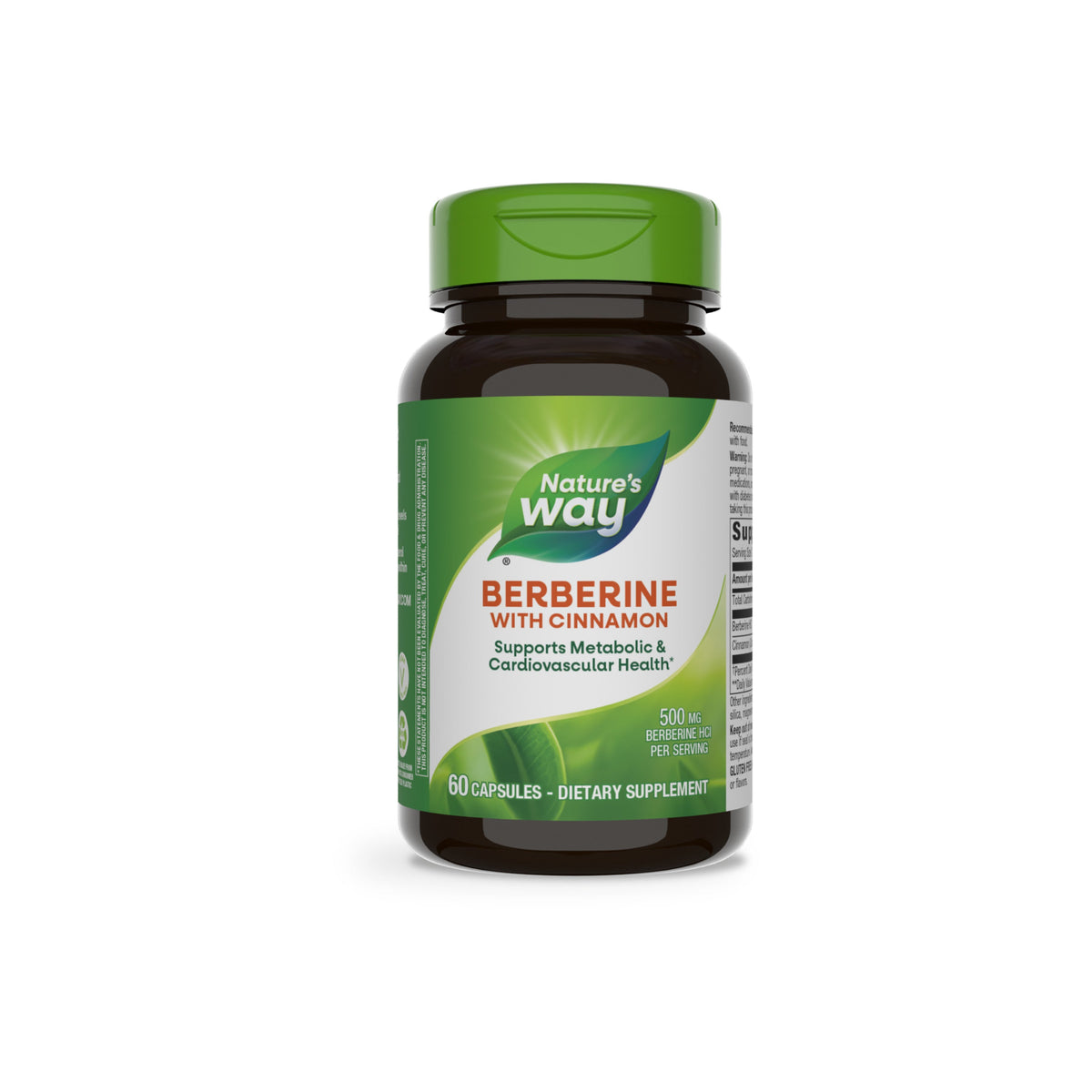 Berberine with Cinnamon, Supports Metabolic & Cardiovascular Health