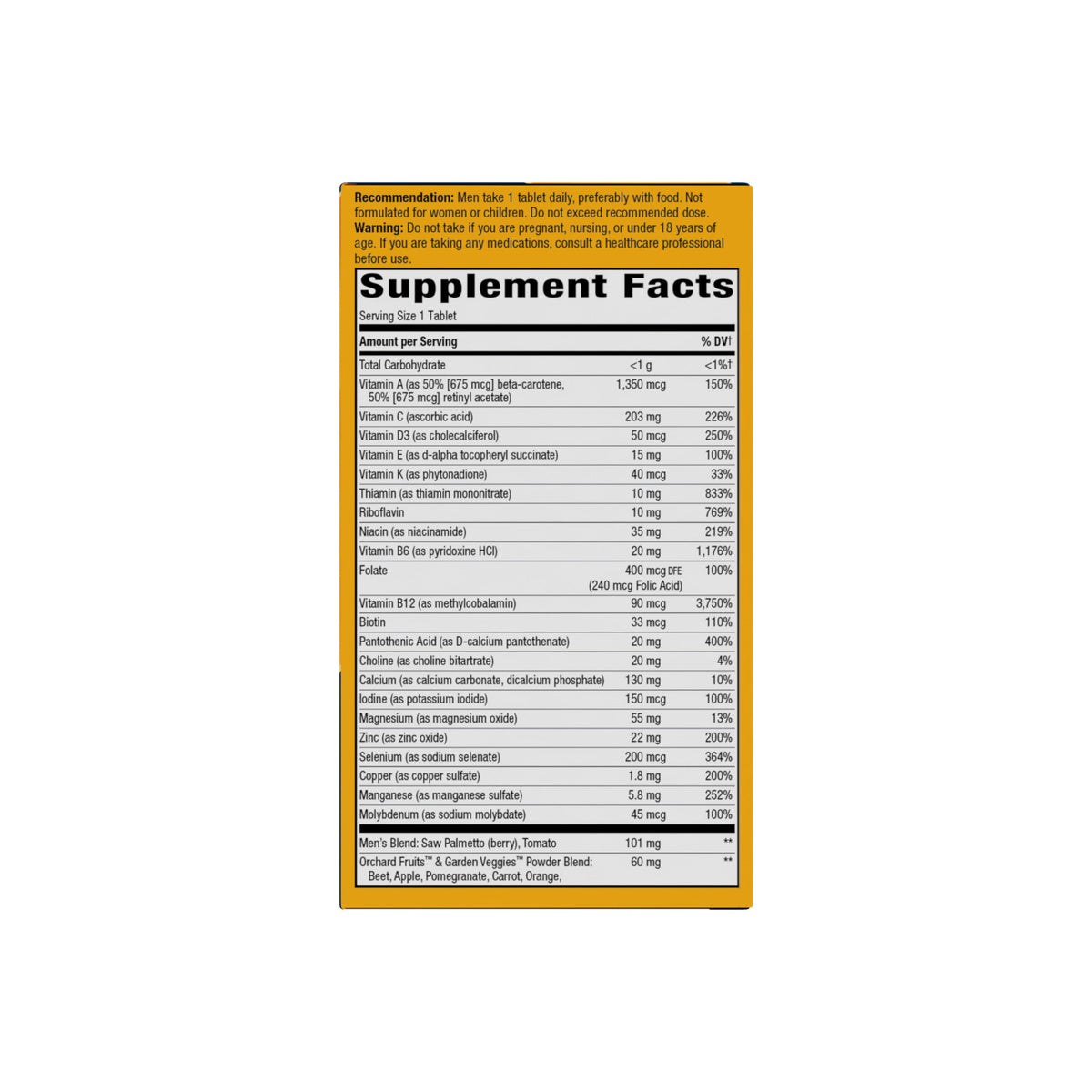 Daily Care Alive Men s 50+ Ultra Multivitamin for daily home and personal routines with pantry foods and beverages