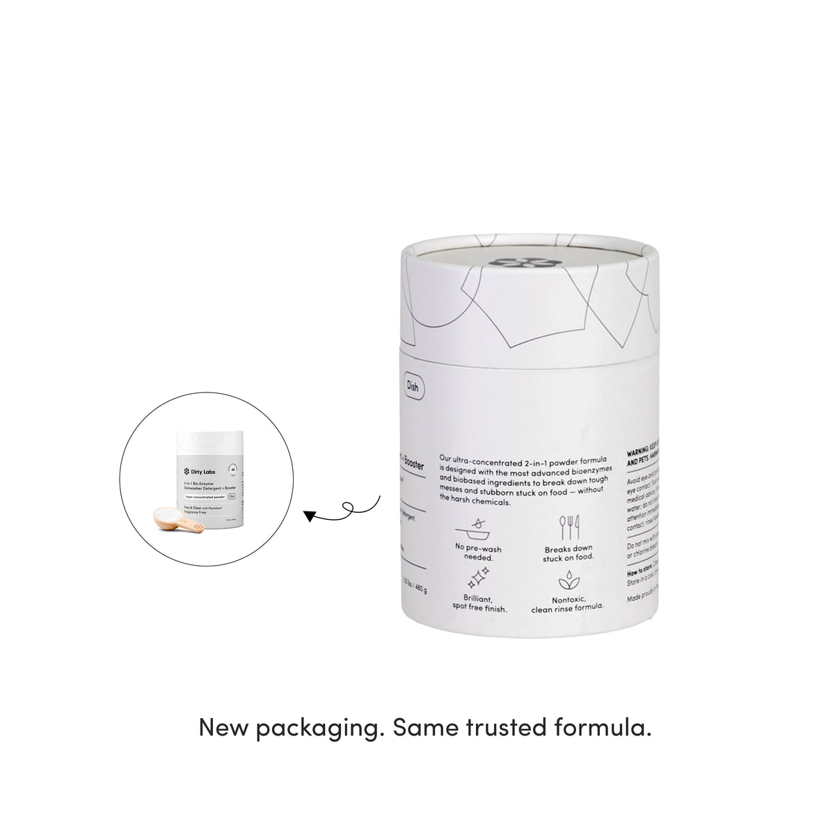 Practical Living 2-in-1 Bio Enzyme Dishwasher Detergent + Booster for daily home and personal routines with cleaning laundry and paper products