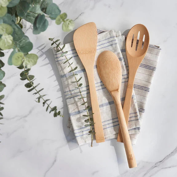 Practical Living Give It a Rest Bamboo Spatula for daily home and personal routines with cookware food storage and kitchen tools