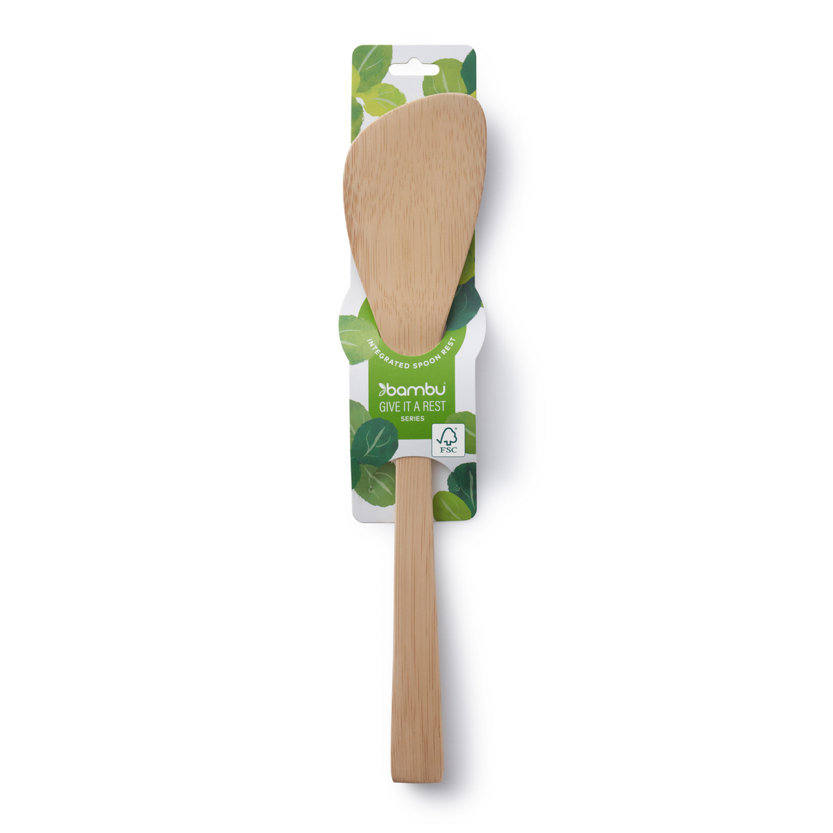 Practical Living Give It a Rest Bamboo Spatula for daily home and personal routines with cookware food storage and kitchen tools
