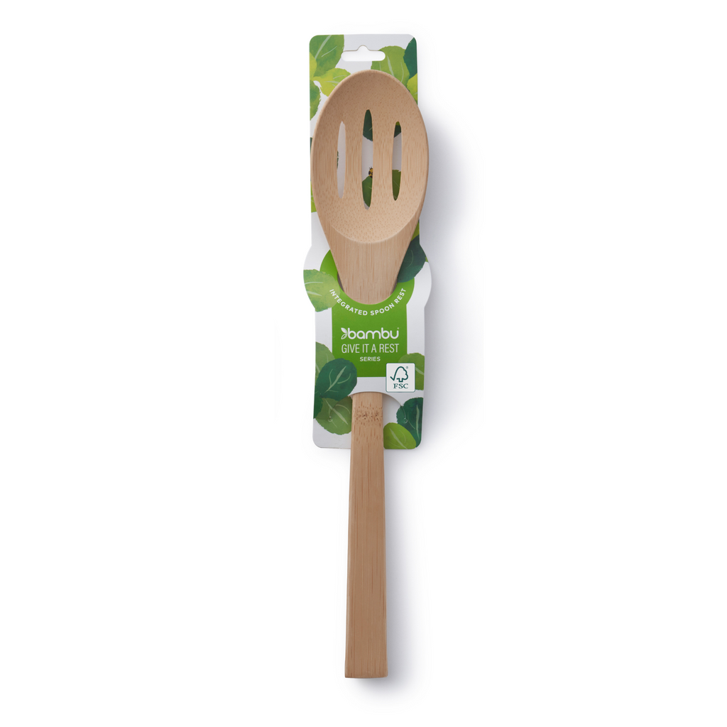 Daily Care Give It a Rest Bamboo Slotted Spoon for daily home and personal routines with cookware food storage and kitchen tools