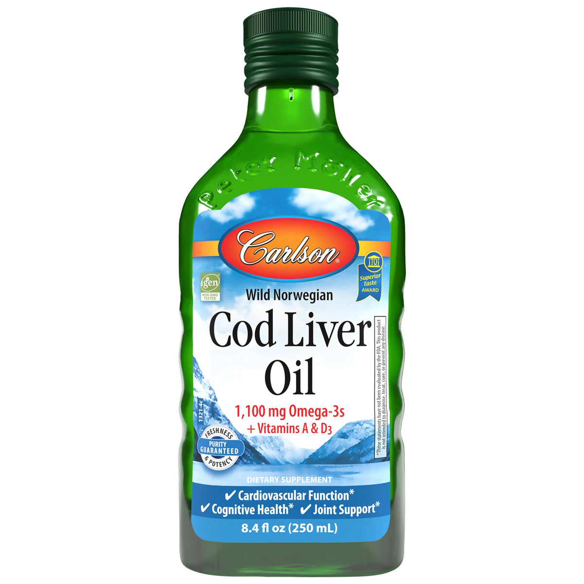 Cod Liver Oil Liquid – Omega-3s with Vitamins A & D