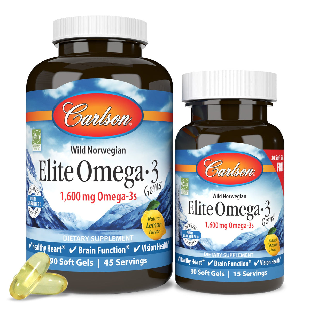 Elite Omega-3 Gems® Softgels – High-Potency Omega-3 Support