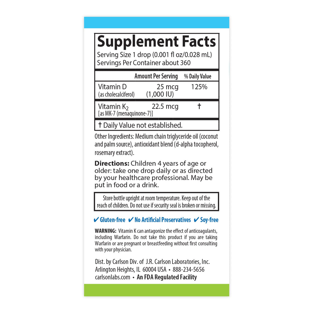 Home Essentials Kid s Super Daily D3 + K2 Liquid Bone and Immune Support for daily home and personal routines with baby care and kids products