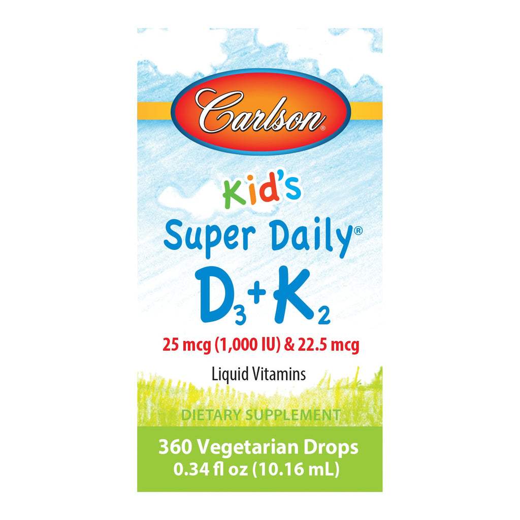 Home Essentials Kid s Super Daily D3 + K2 Liquid Bone and Immune Support for daily home and personal routines with baby care and kids products