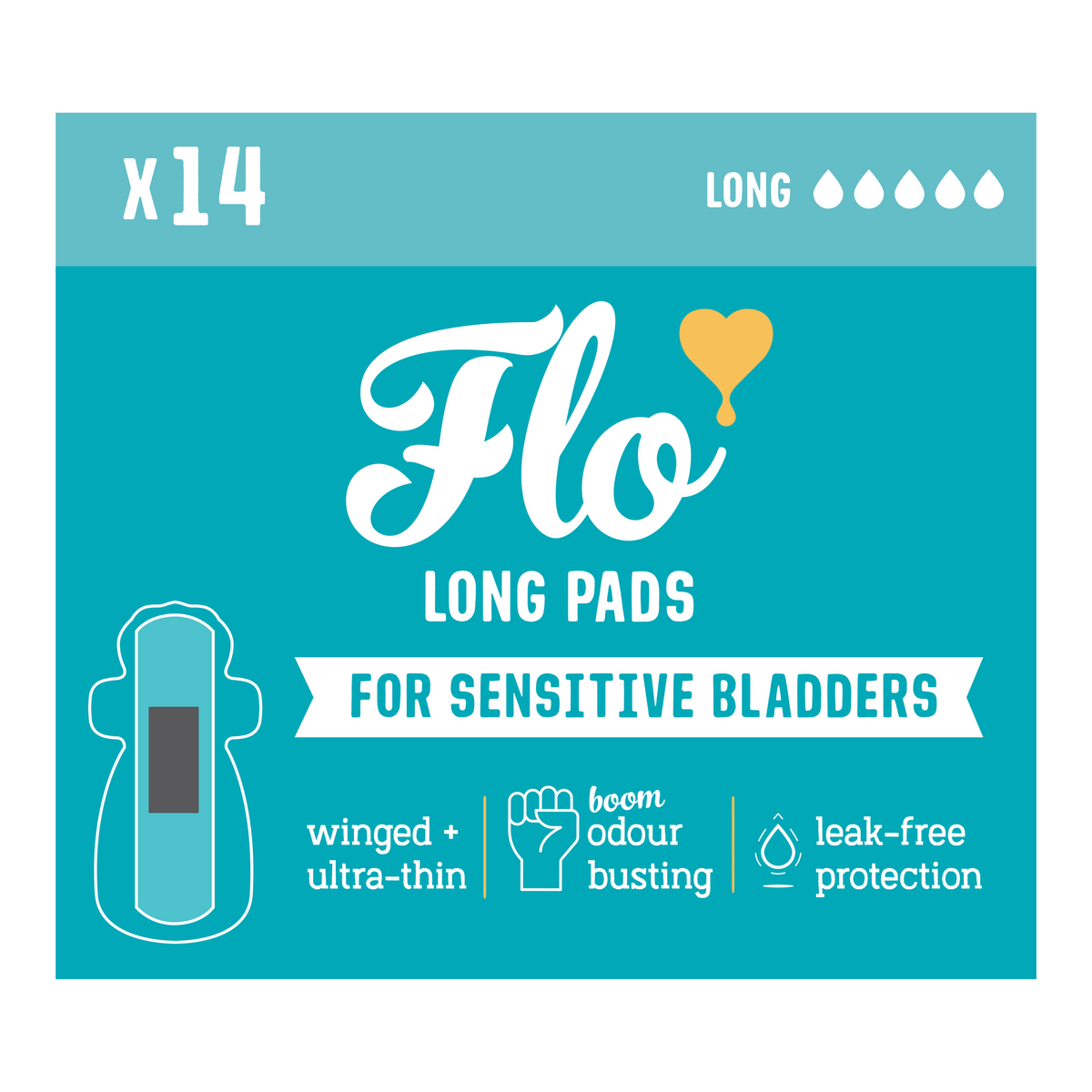 Daily Care Flo Sensitive Bladder Bamboo Long Pads for daily home and personal routines with general everyday essentials