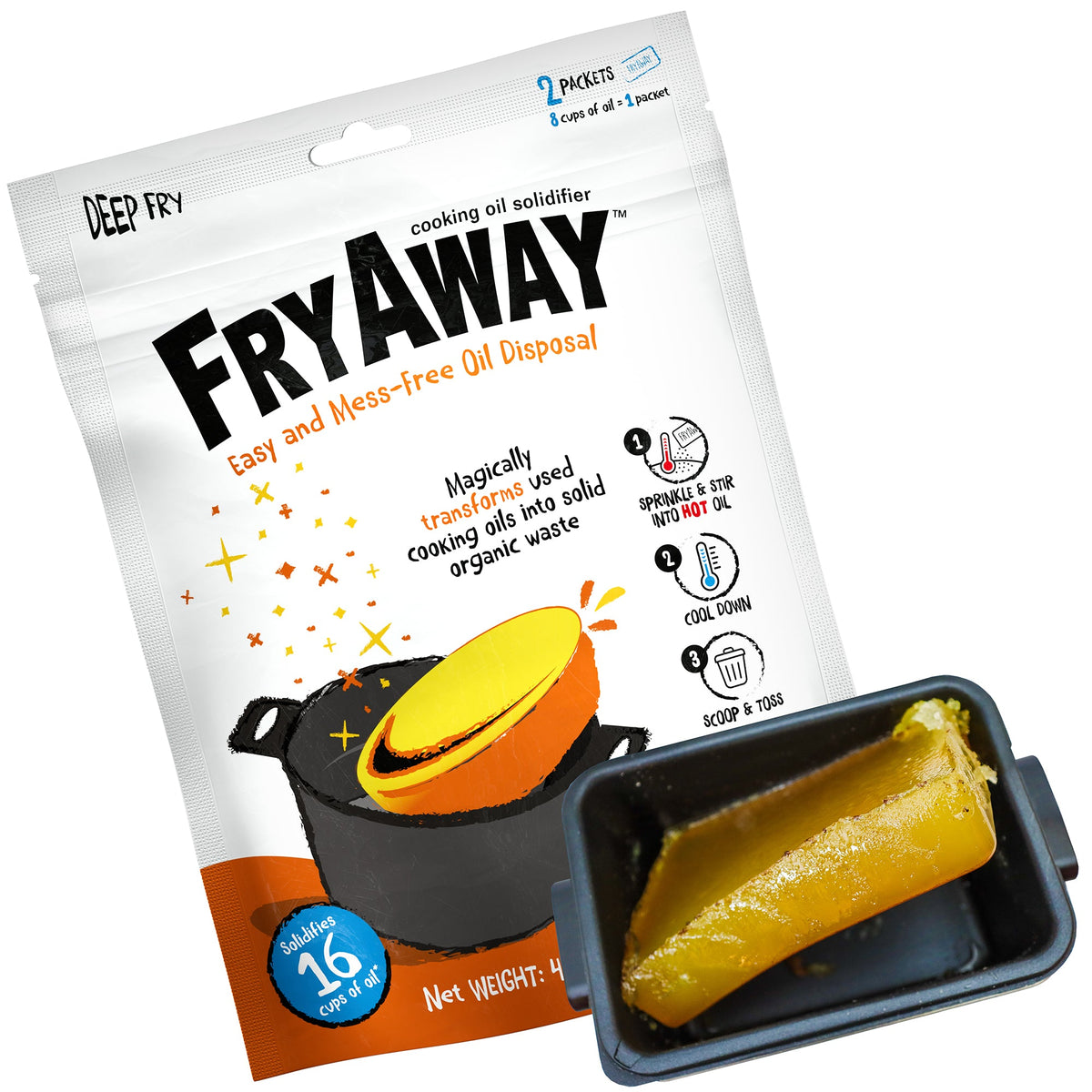 Deep Fry Used Cooking Oil Solidifier Powder