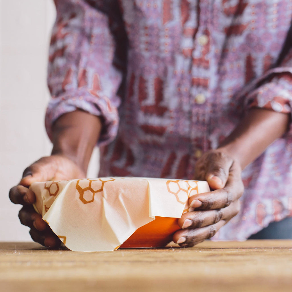 Practical Living Beeswax Wrap for Food - Medium for daily home and personal routines with pantry foods and beverages