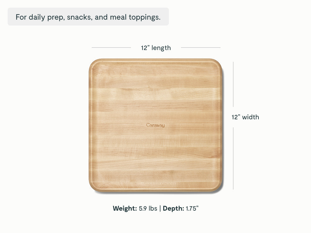 Daily Care Edge-Grain Wood Prep and Serve Butcher Block, 12 for daily home and personal routines with general everyday essentials