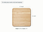 Daily Care Edge-Grain Wood Prep and Serve Butcher Block, 12 for daily home and personal routines with general everyday essentials