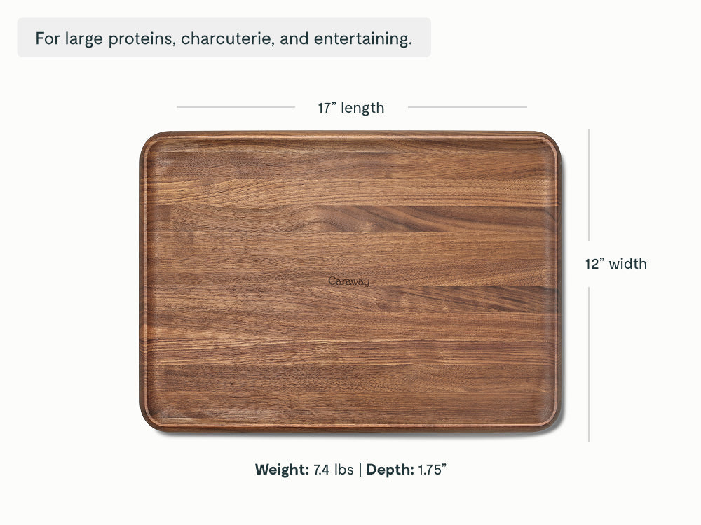 Practical Living Edge-Grain Wood Prep and Serve Butcher Block, 17 for daily home and personal routines with general everyday essentials