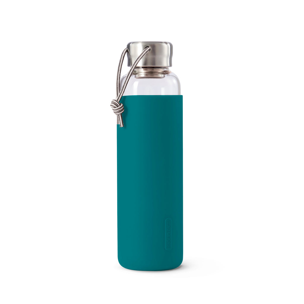 Glass Water Bottle with Stainless Steel Lid