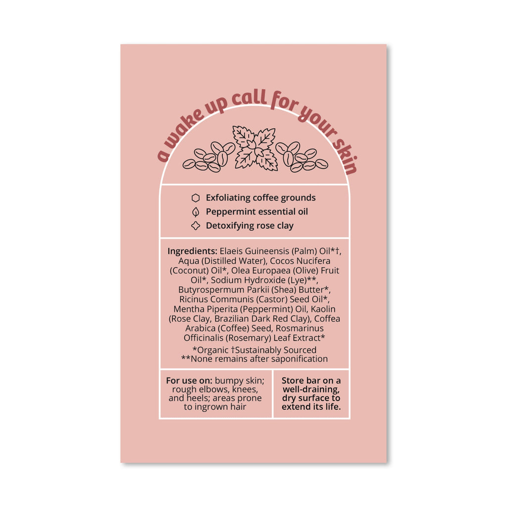 Routine Ready Exfoliating Body Bar Soap - Rise and Grind for daily home and personal routines with bath body and hygiene