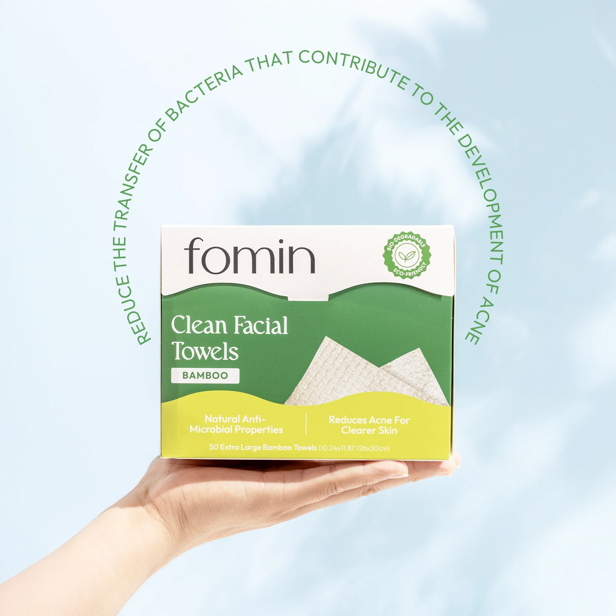 Routine Ready Clean Bamboo Facial Towels for daily home and personal routines with facial skin and sun care