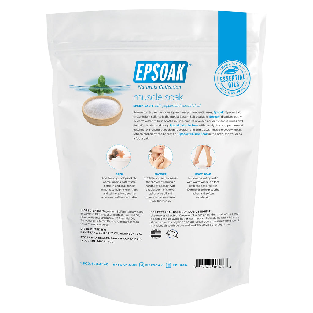 Practical Living Epsom Salts - Everyday Muscle Soak for daily home and personal routines with bath body and hygiene