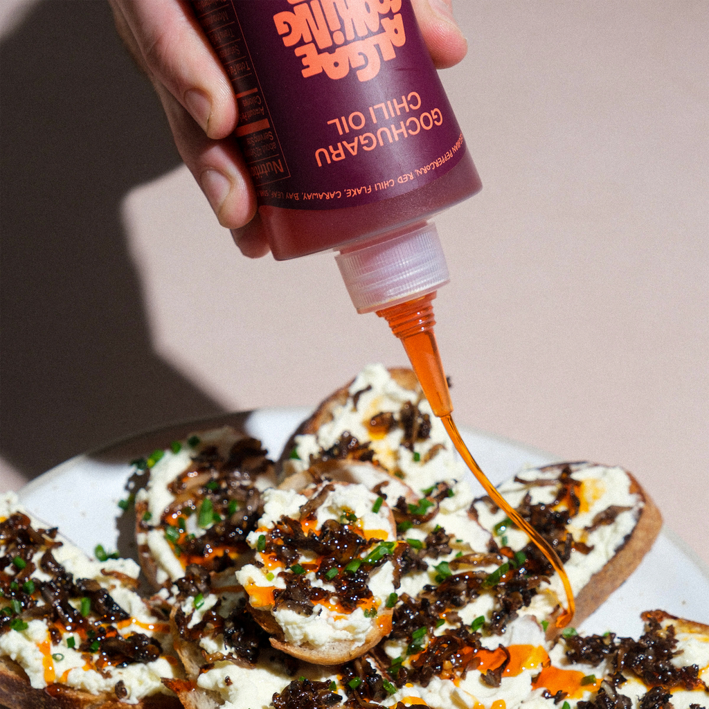Practical Living Gochugaru Chili Oil for daily home and personal routines with pantry foods and beverages