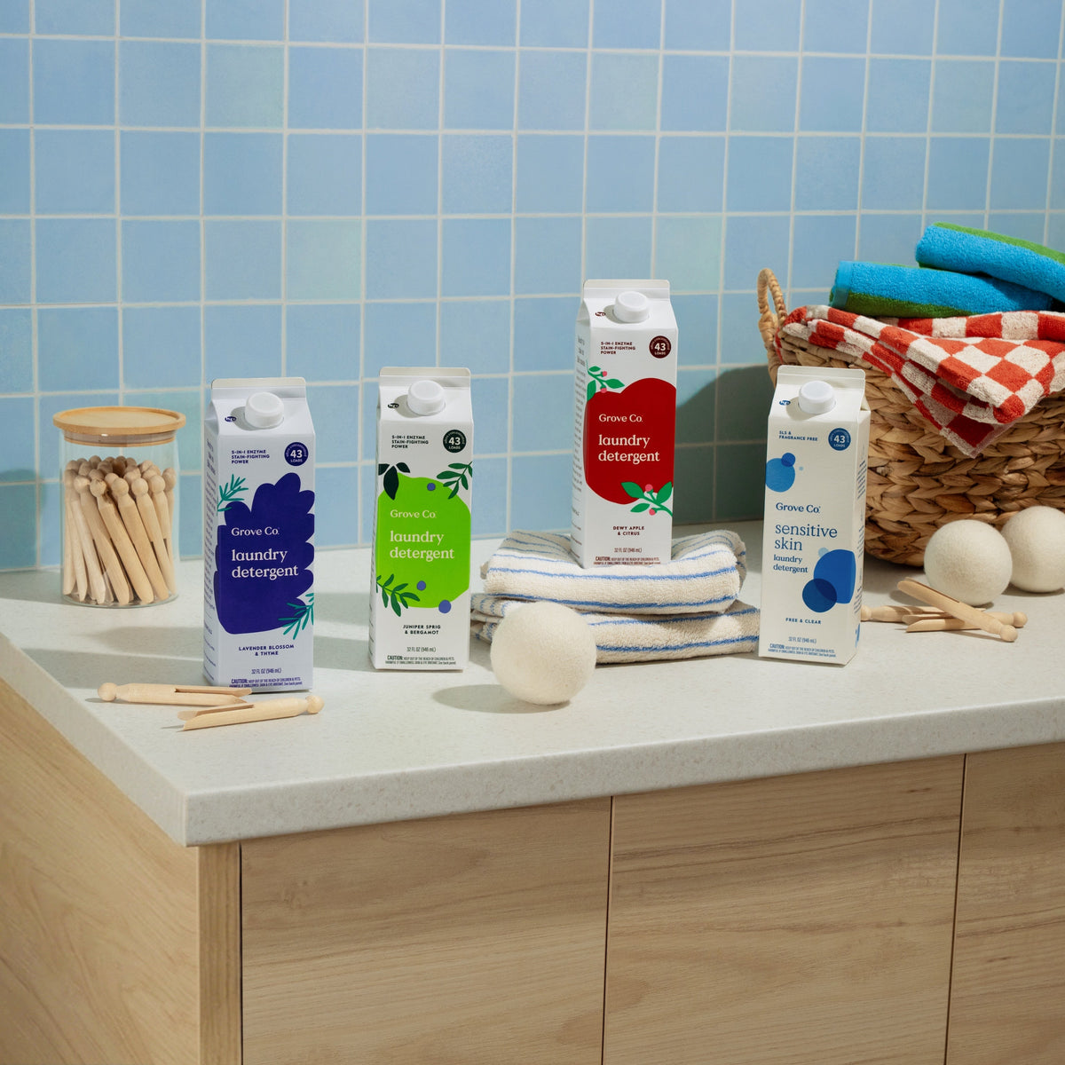 Everyday Home Laundry Detergent 5-in-1 Enzyme Stain Fighting Power for daily home and personal routines with cleaning laundry and paper products