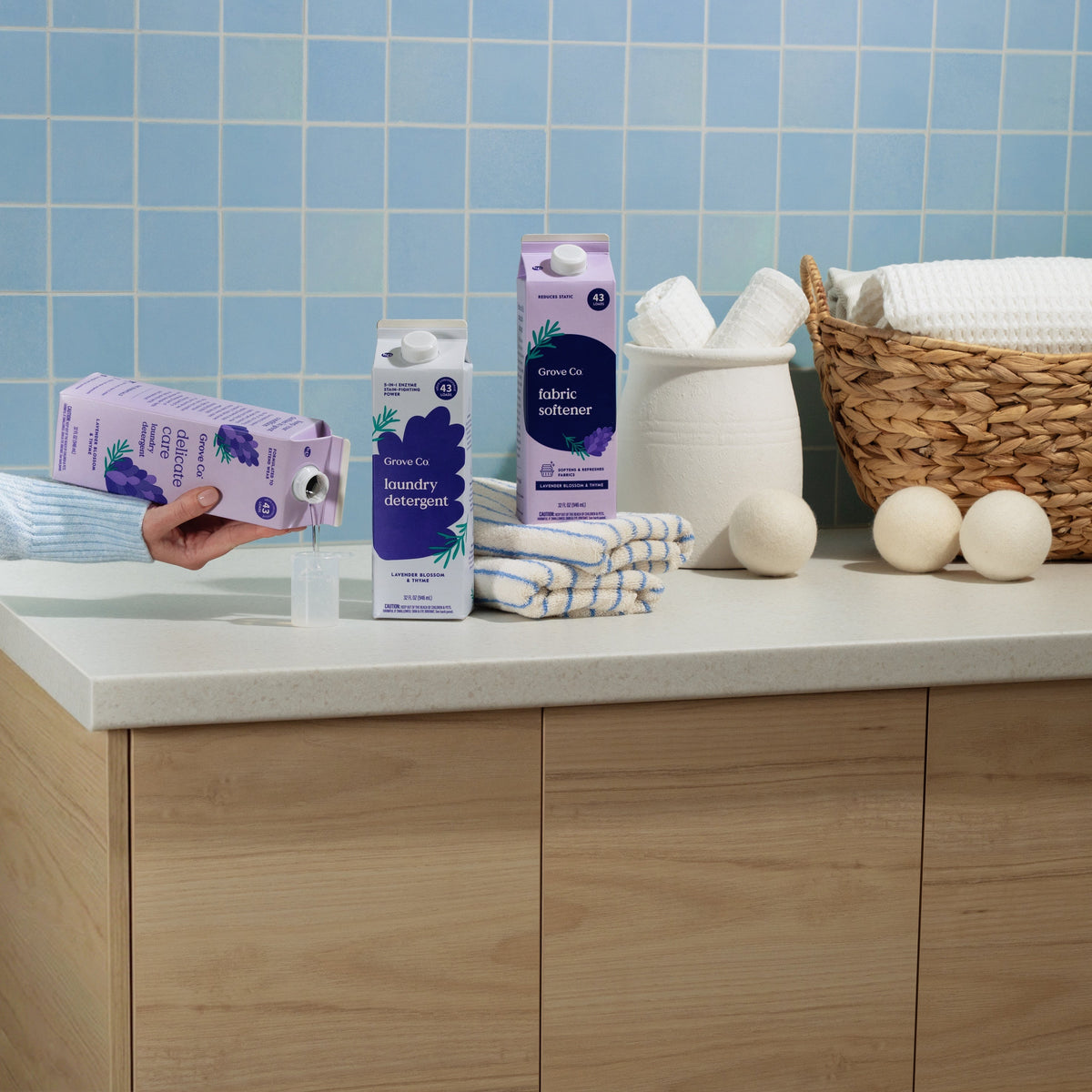 Home Essentials Delicate Care Laundry Detergent Prevents Fading and Pilling for daily home and personal routines with cleaning laundry and paper products