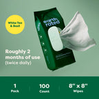 Everyday Home Dog Grooming Wipes Extra Thick, White Tea Basil Scented for daily home and personal routines with pet care treats and accessories