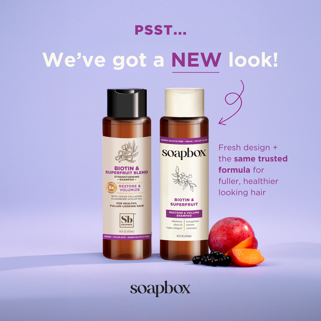 Home Essentials Biotin and Superfruit Restore and Volumize Shampoo for daily home and personal routines with hair care