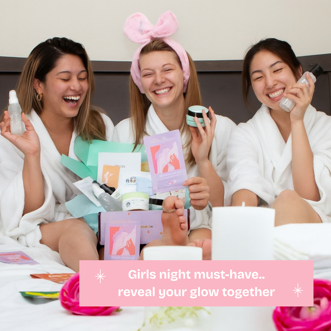 Everyday Home Girls Night Glow Face Sheet Masks for daily home and personal routines with facial skin and sun care