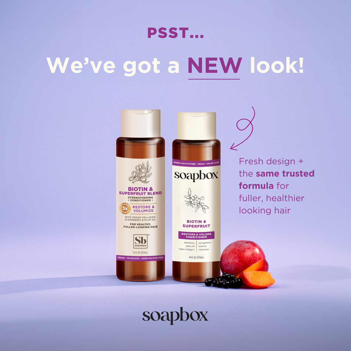 Practical Living Biotin and Superfruit Restore and Volumize Conditioner for daily home and personal routines with hair care