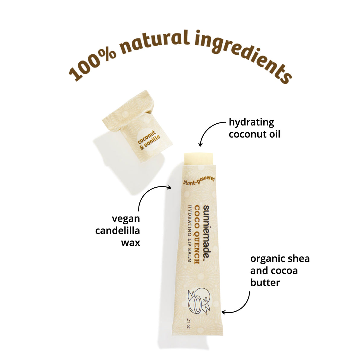 Home Essentials Hydrating Lip Balm - Coco Quench for daily home and personal routines with facial skin and sun care