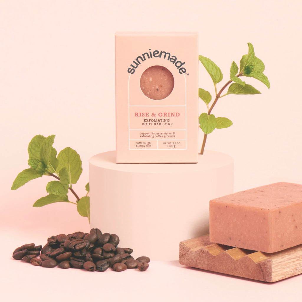 Routine Ready Exfoliating Body Bar Soap - Rise and Grind for daily home and personal routines with bath body and hygiene