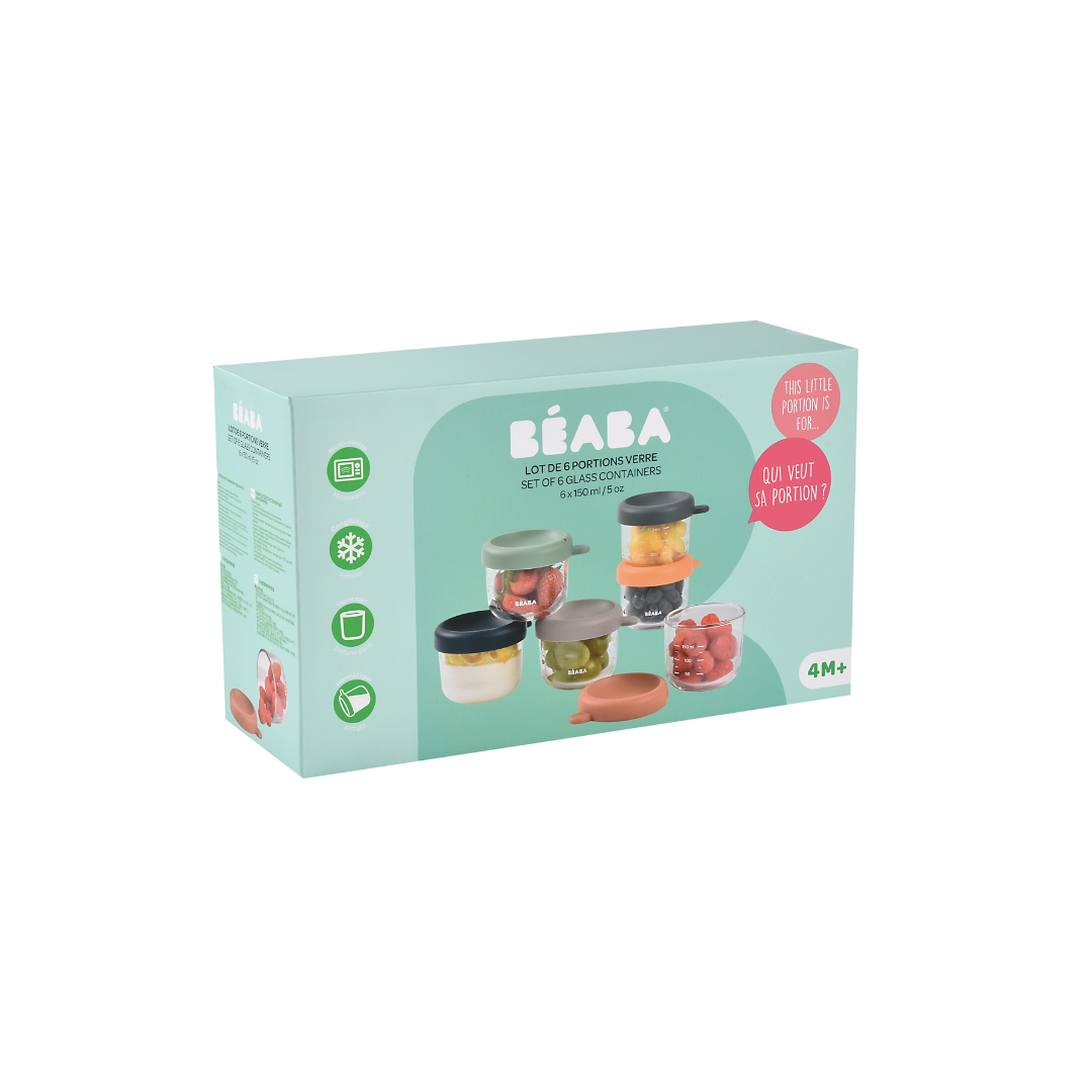 Routine Ready Glass Baby Food Jars Set - 5oz for daily home and personal routines with baby care and kids products