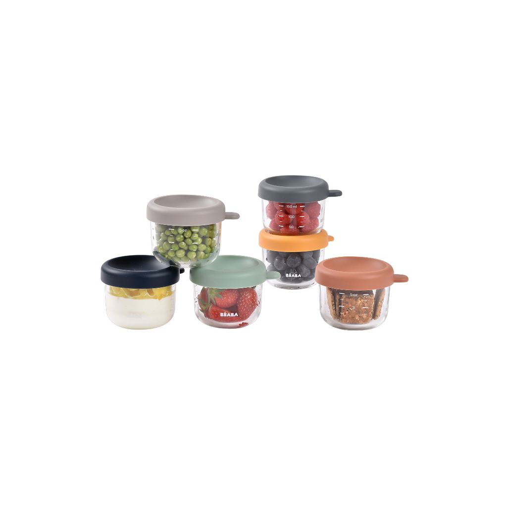 Routine Ready Glass Baby Food Jars Set - 5oz for daily home and personal routines with baby care and kids products