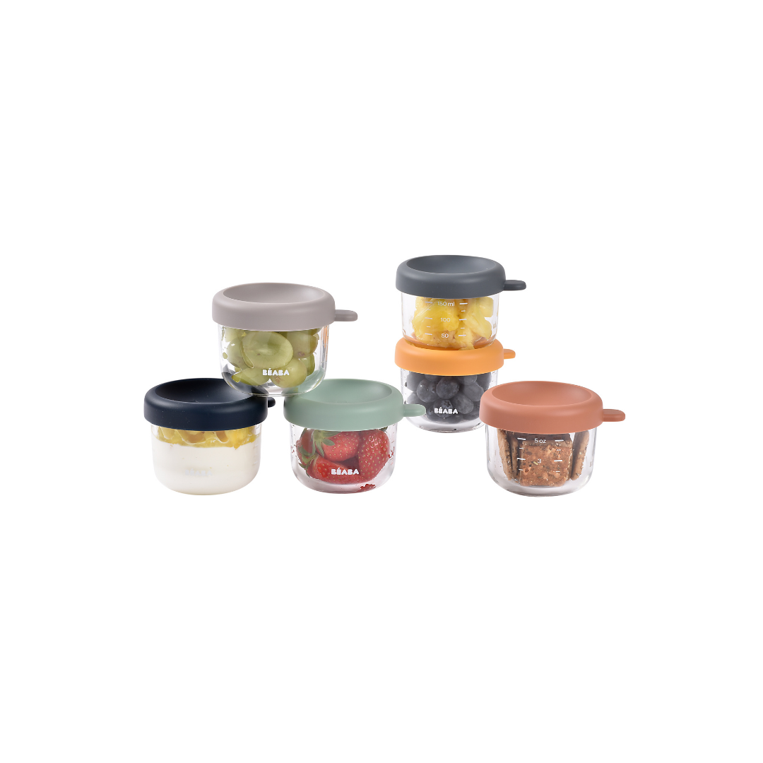 Routine Ready Glass Baby Food Jars Set - 5oz for daily home and personal routines with baby care and kids products