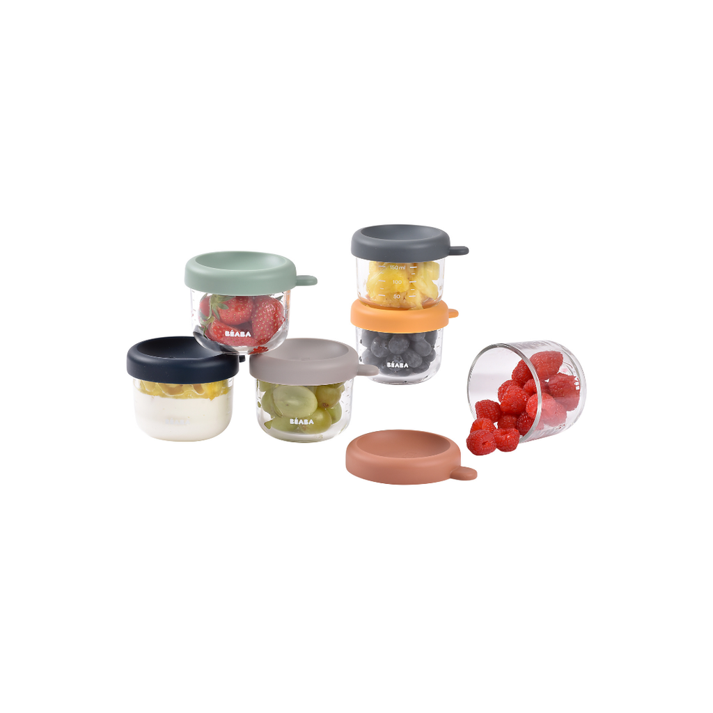 Routine Ready Glass Baby Food Jars Set - 5oz for daily home and personal routines with baby care and kids products