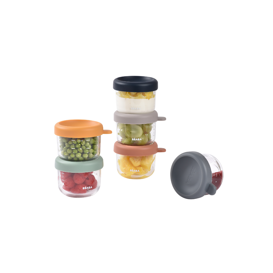 Routine Ready Glass Baby Food Jars Set - 5oz for daily home and personal routines with baby care and kids products