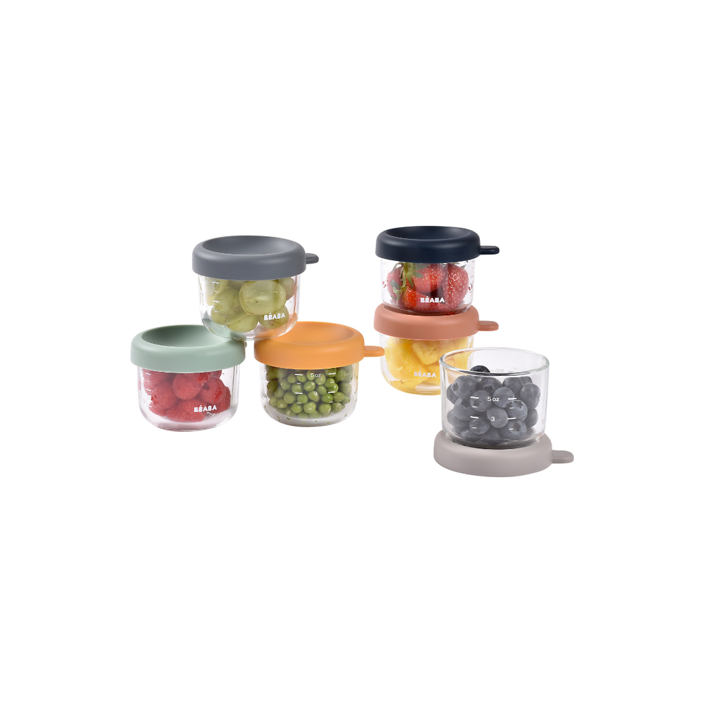 Routine Ready Glass Baby Food Jars Set - 5oz for daily home and personal routines with baby care and kids products