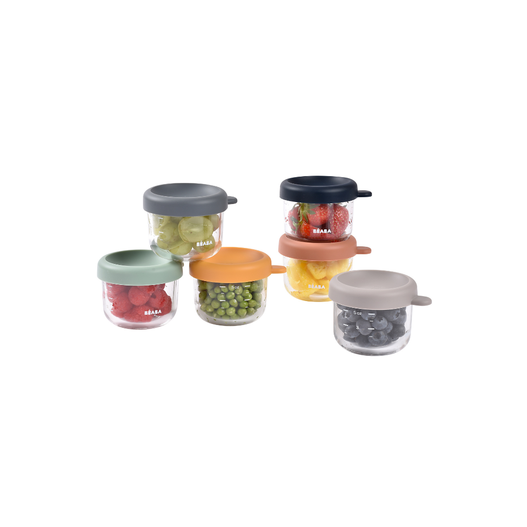 Routine Ready Glass Baby Food Jars Set - 5oz for daily home and personal routines with baby care and kids products