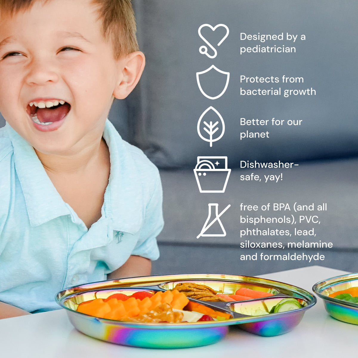 Routine Ready Balanced Bites Divided Plate for daily home and personal routines with baby care and kids products