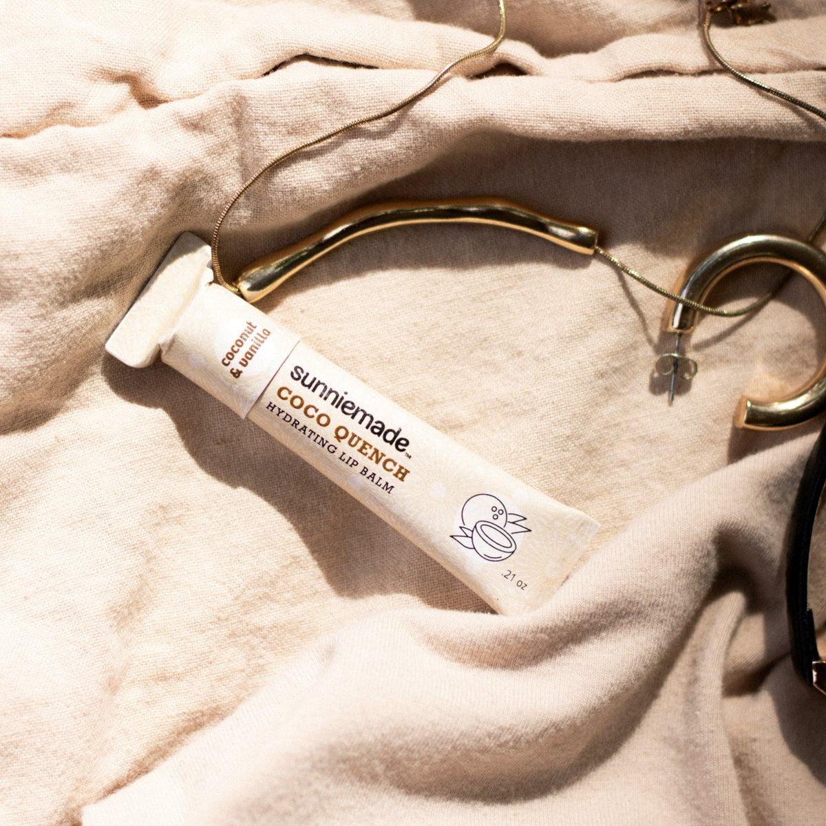 Home Essentials Hydrating Lip Balm - Coco Quench for daily home and personal routines with facial skin and sun care