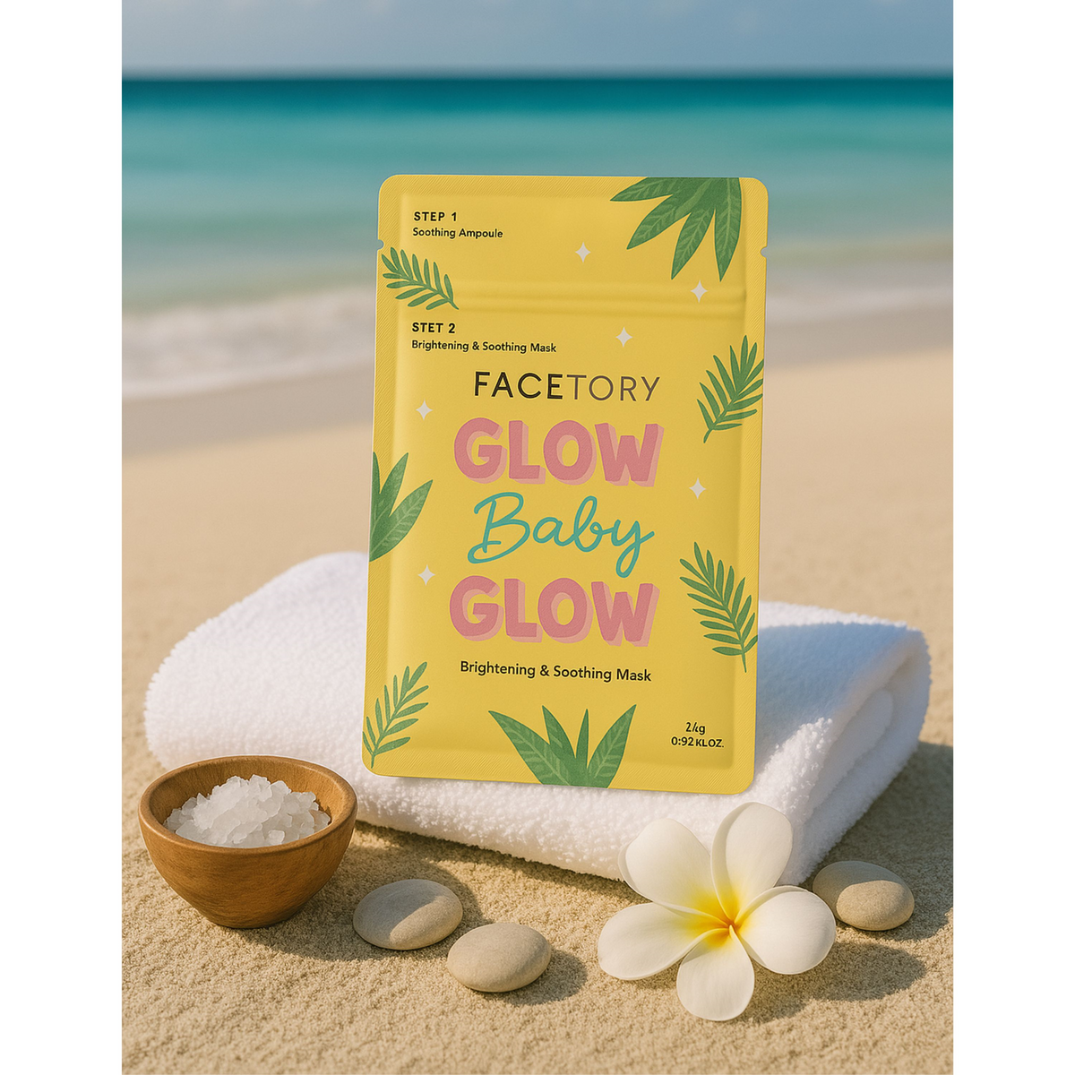 Home Essentials 2-step Glow Baby Glow for daily home and personal routines with facial skin and sun care