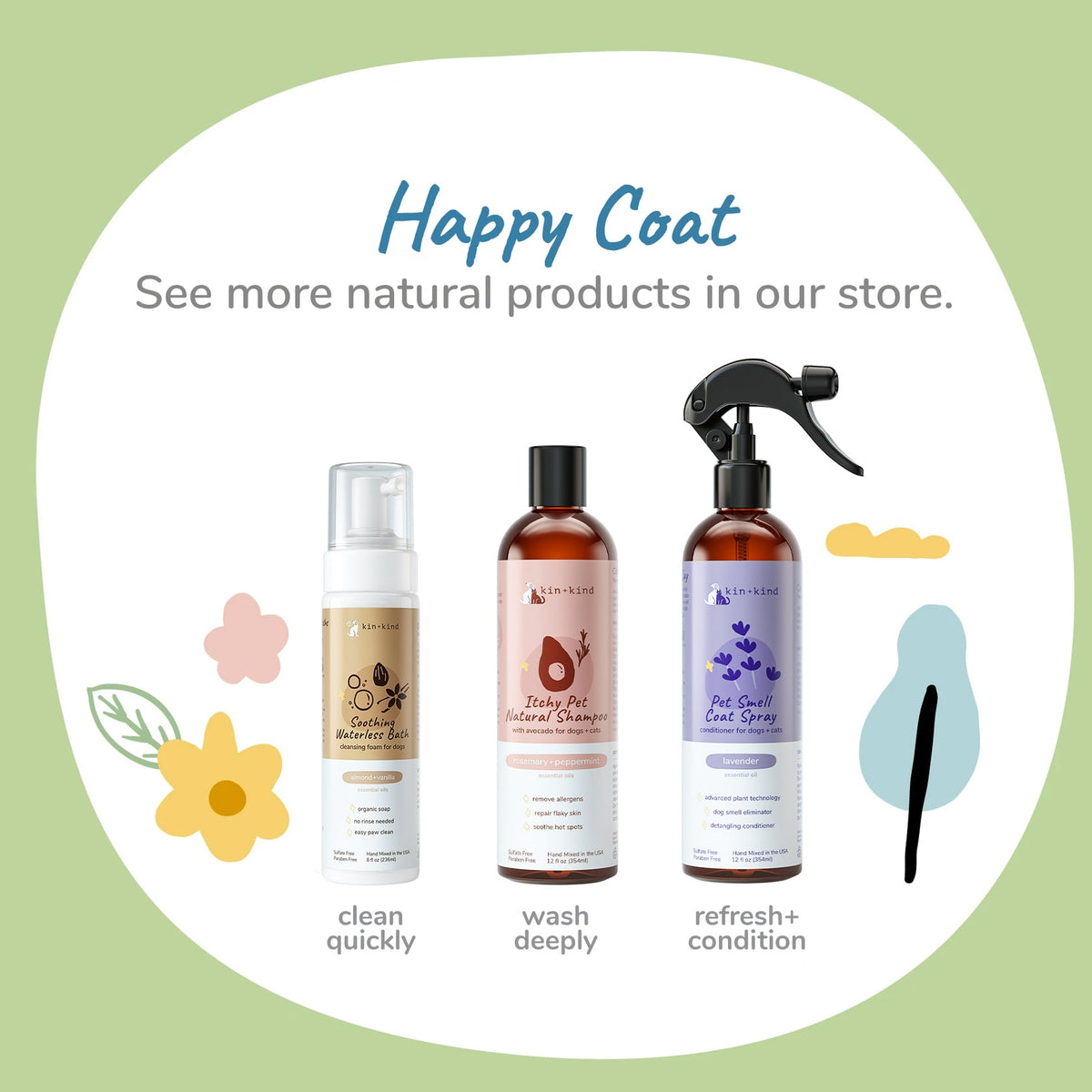 Everyday Home Lavender Natural Coat Spray for Dog and Cat for daily home and personal routines with pet care treats and accessories