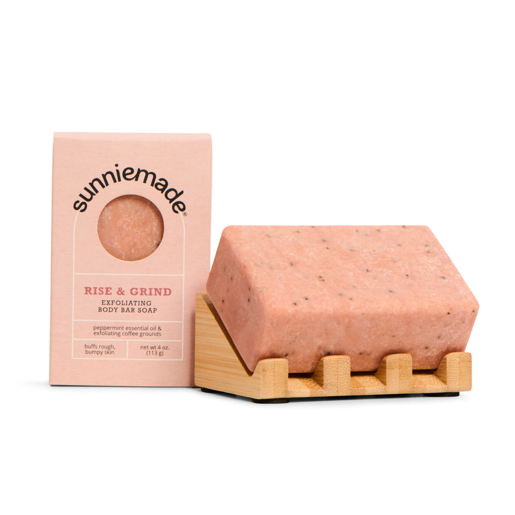 Routine Ready Exfoliating Body Bar Soap - Rise and Grind for daily home and personal routines with bath body and hygiene