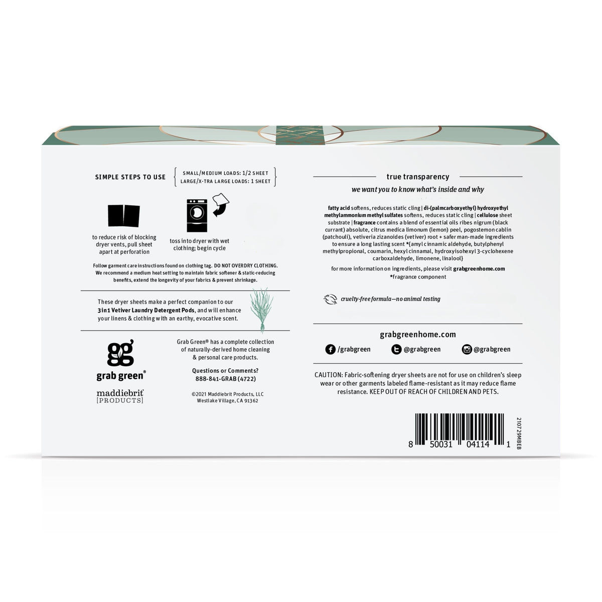 Routine Ready Classic Dryer Sheets - Vetiver for daily home and personal routines with general everyday essentials