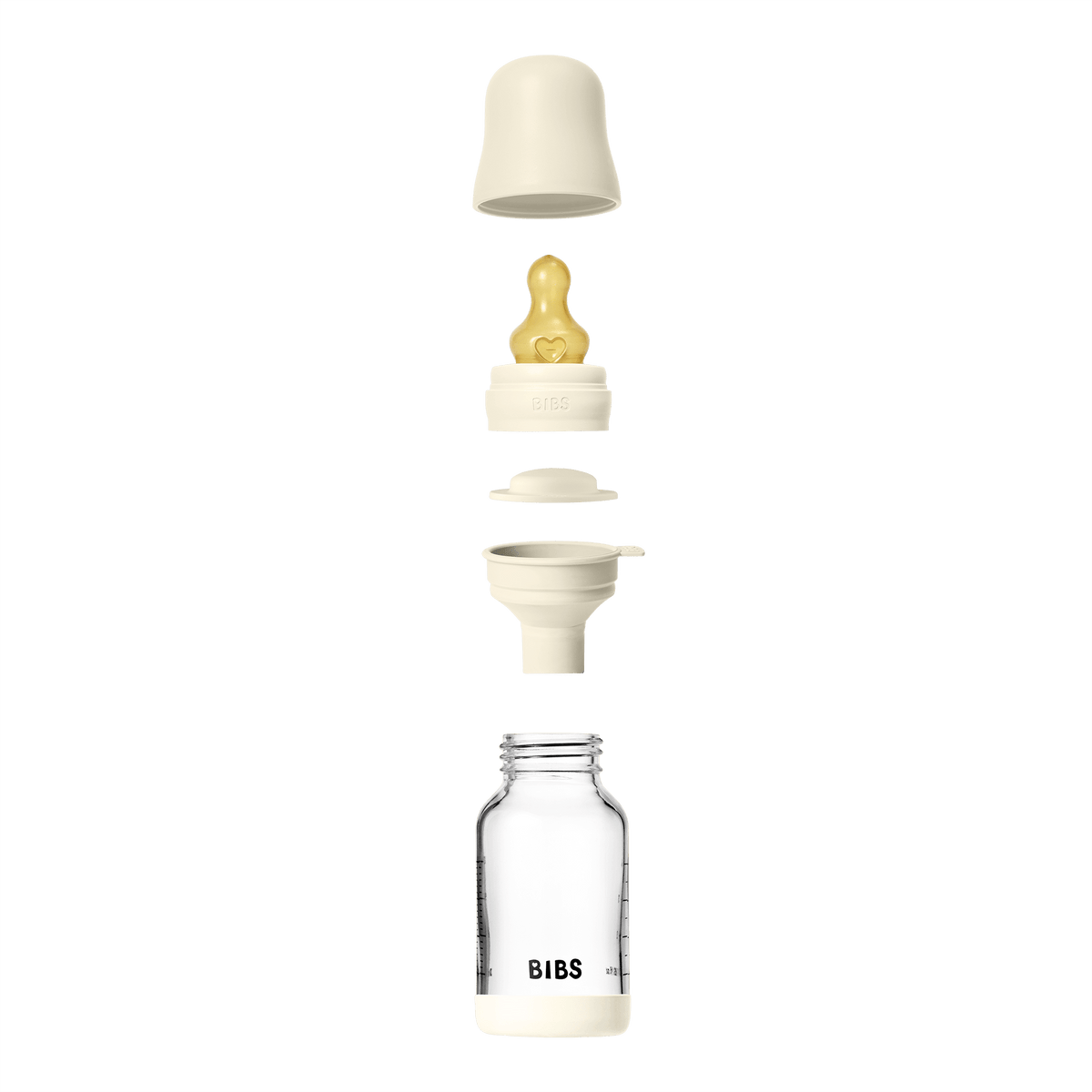 Practical Living Glass Baby Bottle with Natural Rubber Nipple Set - Slow Flow 0+ Months for daily home and personal routines with baby care and kids products